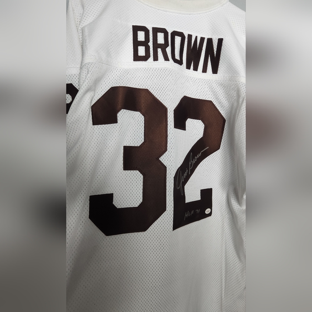 Signed Jim Brown Jersey